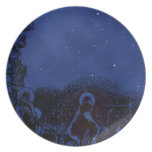 Starry Night Nativity plates
