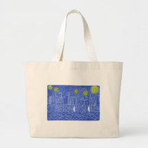 Starry Night Over New York...Who Is John Galt? Tote Bag