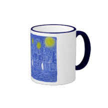 Starry Night Over New York...Who Is John Galt? Coffee Mugs