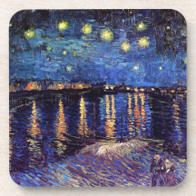Starry night over the Rhone by Van Gogh Coaster