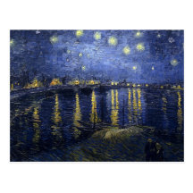 Starry Night Over the Rhone by Van Gogh Postcards