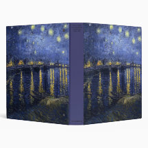 Starry Night Over the Rhone by Vincent van Gogh Binders
