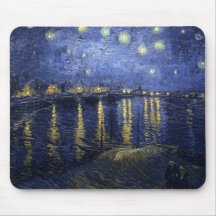 Starry Night Over the Rhone by Vincent van Gogh Mouse Pads