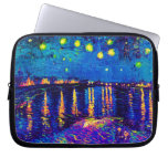Starry Night Over The Rhone Pop Art Laptop Computer Sleeves