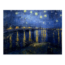 Starry Night Over the Rhone Postcard