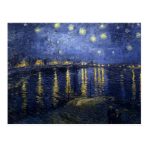 Starry Night Over the Rhone Postcard