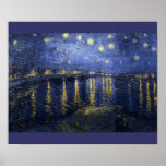 Starry Night Over the Rhone Poster