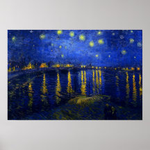 Starry Night Over the Rhone Posters