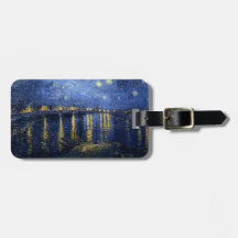 Starry Night Over the Rhone Tags For Luggage