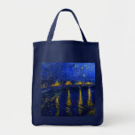 Starry Night Over the Rhone Tote Bag
