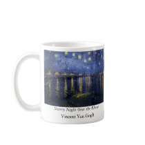 Starry Night Over the Rhone - Van Gogh (1888) mugs