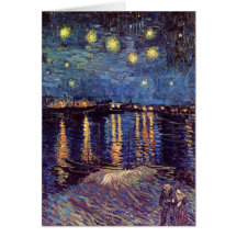 Starry Night Over the Rhone - Van Gogh Cards
