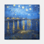 Starry Night Over the Rhone, Van Gogh Fridge Magnet