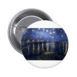 Starry Night Over the Rhone - Vincent Van Gogh Pinback Button