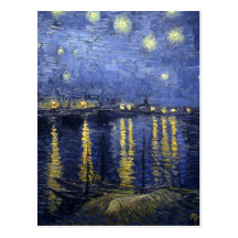 Starry Night Over The River Rhone Post Cards