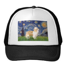 Starry Night - Puff Chinese Crested (cream) Trucker Hat