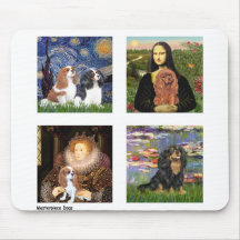 Starry Night - Schnauzer Puppy #10 Mousepads