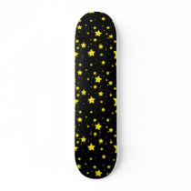 Starry Night Skateboard Black and Gold