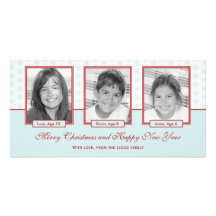 Starry Snowflakes Holiday Photo Card
