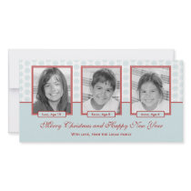 Starry Snowflakes Holiday Photo Card