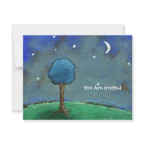 Starry Starry Night From Original Painting Personalized Invites