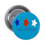 Stars 4th Of July Pinback Button