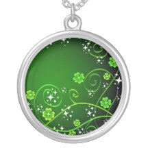 Stars and green clovers custom jewelry