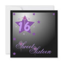Stars And Lights Forever Sweet Sixteen-Customize invitations