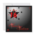 Stars And Lights Forever Sweet Sixteen-Customize invitations