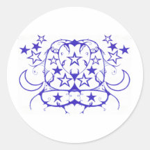 Stars And Moon Tribal Stickers