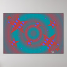 Stars and Red Stripes Print
