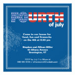 Stars and Stripes and Fireworks Party Invitation