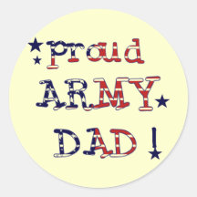 Stars and Stripes Army Dad Tshirts and Gifts Sticker