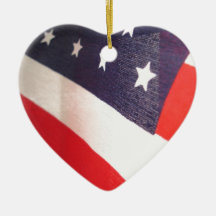 Stars and Stripes Christmas Tree Ornaments