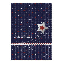 Stars and Stripes Gift Tag Business Card