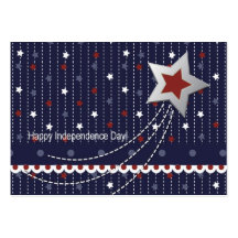Stars and Stripes Gift Tag Business Card Template