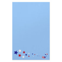 Stars and Stripes Parachuter Stationery Design
