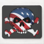 Stars and Stripes Skull Mouse Pad