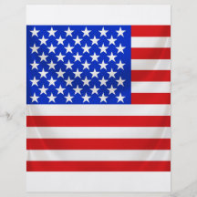 stars and stripes square draped personalized flyer