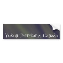 Stars and Stripes; Yukon Territory Souvenir Bumper Sticker