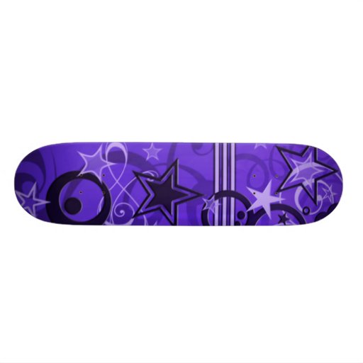 stars and swirls skateboard decks