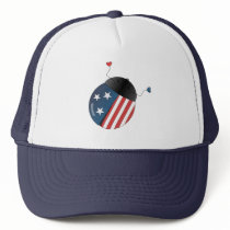 Stars ans Stripes Ladybug Mesh Hats