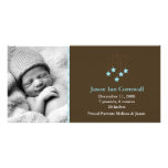 Stars Baby Mobile Birth Announcements Photo Greeting Card