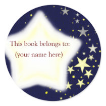 Stars, blue and yellow stickers