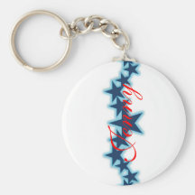 Stars Blue-Teal Key Chains