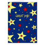 Stars Employee Appreciation Great Job Card