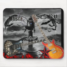 Stars Guitars in Skull City Mousepad - Customized