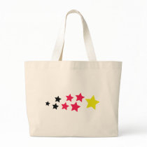 stars in german colours icon canvas bag