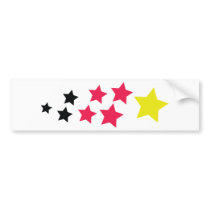 stars in german colours icon bumper sticker