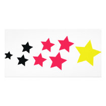 stars in german colours icon photo greeting card